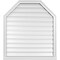 Ekena Millwork Octagonal Top Surface Mount PVC Gable Vent w/ 2"W x 2"P Brickmould Sill Frame, 34"W x 38"H GVPOT34X3803SF - alternate 1